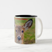 Tasse 2 Couleurs Salutations de Noël (Devant droit)