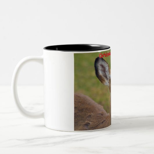 Tasse 2 Couleurs Salutations de Noël (Gauche)