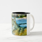 Tasse 2 Couleurs Salutations de Noël 'Mon Partenaire' , 'Alpha Homm (Devant droit)