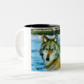 Tasse 2 Couleurs Salutations de Noël 'Mon Partenaire' , 'Alpha Homm (Devant gauche)