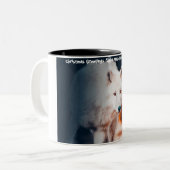 Tasse 2 Couleurs Salutations de Noël 'Mon Partenaire' , 'Alpha Homm (Devant gauche)