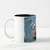 Tasse 2 Couleurs Salutations de Noël Mon petit castor (Gauche)