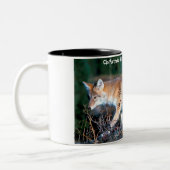 Tasse 2 Couleurs Salutations de Noël Mon Vieux Coyote (Gauche)