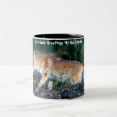 Tasse 2 Couleurs Salutations de Noël Mon Vieux Coyote (Centre)