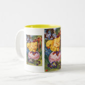 Tasse 2 Couleurs Salutations de Pâques (Devant gauche)
