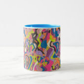 Tasse 2 Couleurs "Samba" Art Abstrait (Centre)