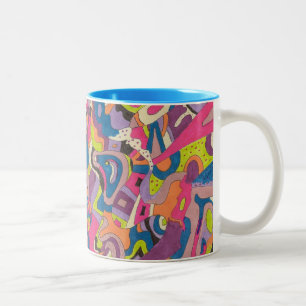Tasse 2 Couleurs "Samba" Art Abstrait