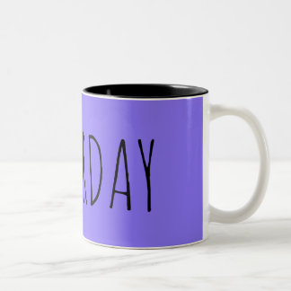 Tasse 2 Couleurs samedi ||Collection Semaine