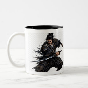 Tasse 2 Couleurs Samouraï Combattez Vos Démons Inspirationnel