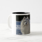 Tasse 2 Couleurs samoyed (Devant gauche)
