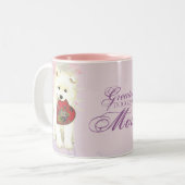 Tasse 2 Couleurs Samoyed Heart Maman (Devant gauche)