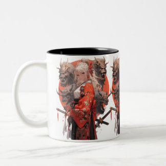 Tasse 2 Couleurs Samurai fille