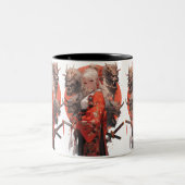 Tasse 2 Couleurs Samurai fille (Centre)
