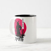Tasse 2 Couleurs Samurai Japon Ninja (Devant gauche)