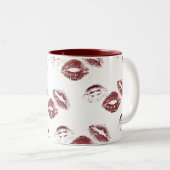 Tasse 2 Couleurs S'AMUSER ! Imprimantes Red Lipstick (Devant droit)