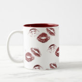 Tasse 2 Couleurs S'AMUSER ! Imprimantes Red Lipstick (Gauche)