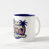 Tasse 2 Couleurs San Diego Californie (Devant droit)