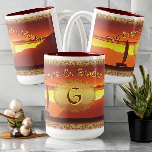 Tasse 2 Couleurs San Francisco Bay Brews & Golden Views 1124