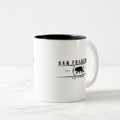 Tasse 2 Couleurs San Francisco Californie (Devant droit)