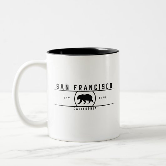 Tasse 2 Couleurs San Francisco Californie (Gauche)