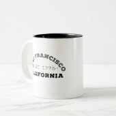 Tasse 2 Couleurs San Francisco Californie (Devant gauche)