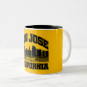 Tasse 2 Couleurs San Jose, Californie (Devant droit)