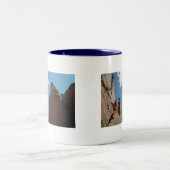 Tasse 2 Couleurs Sandstone Rock Fins Utah Desert Photo (Centre)