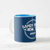 Tasse 2 Couleurs Sandy River Oregon Kayaking (Devant gauche)