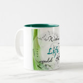 Tasse 2 Couleurs Sans musique, la vie Bb (Devant gauche)