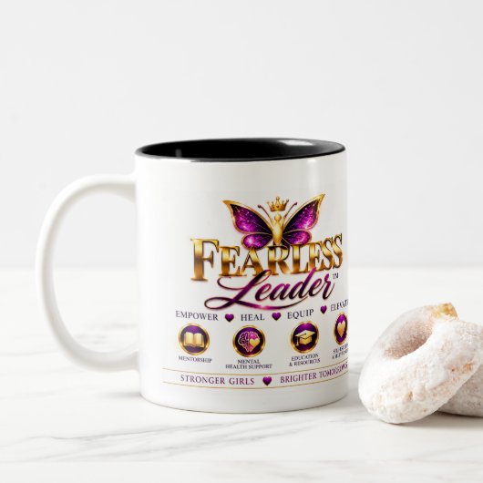 Tasse 2 Couleurs Sans peur (Avec donut)