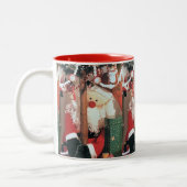 TASSE 2 COULEURS **SANTA CLAUS ADORABLE** NOËL (Gauche)