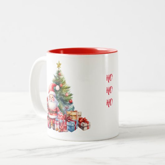 Tasse 2 Couleurs Santa Clause (Devant gauche)