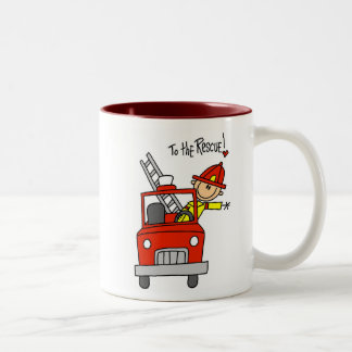 Tasse 2 Couleurs Sapeur-pompier au T-shirts et aux cadeaux de