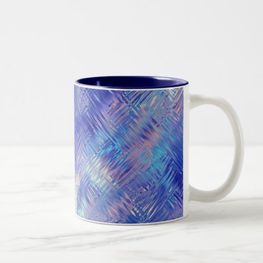 Tasse 2 Couleurs Sapphire Blue Scribbled Texture (Droit)