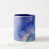 Tasse 2 Couleurs Sapphire Blue Scribbled Texture (Centre)