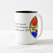 Tasse 2 Couleurs Sapphire Muqueuses actuelles Lamen (Devant droit)