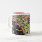 Tasse 2 Couleurs Sara sur la barrière (Devant gauche)