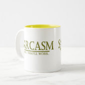 TASSE 2 COULEURS SARCASME - OUAIS QUI FONCTIONNERA (Devant gauche)