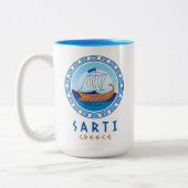 Tasse 2 Couleurs Sarti, Grèce Conception de navires grecs (Gauche)