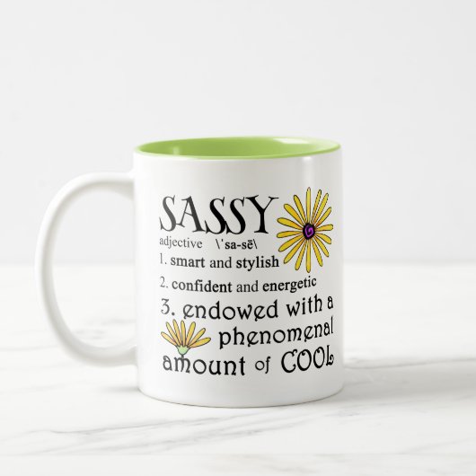 Tasse 2 Couleurs Sassy Defined (Gauche)