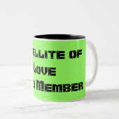 Tasse 2 Couleurs Satellite de membre d'équipage d'amour (Devant droit)