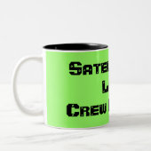 Tasse 2 Couleurs Satellite de membre d'équipage d'amour (Gauche)