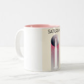 Tasse 2 Couleurs Saturn V Apollo Space Art (Devant gauche)