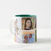 Tasse 2 Couleurs Sauge faite sur commande personnalisée de collage (Devant gauche)