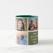 Tasse 2 Couleurs Sauge faite sur commande personnalisée de collage (Centre)