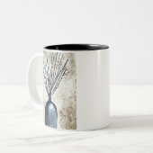 Tasse 2 Couleurs Saule dans l'aquarelle du vase (Devant gauche)