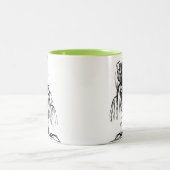 Tasse 2 Couleurs Saule pleurant (Centre)