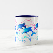 Tasse 2 Couleurs Saut des dauphins (Centre)