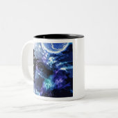 Tasse 2 Couleurs Sauter dans l'espace - Motocross Rider (Devant gauche)