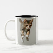 Tasse 2 Couleurs Sauter de chat de calicot (Gauche)